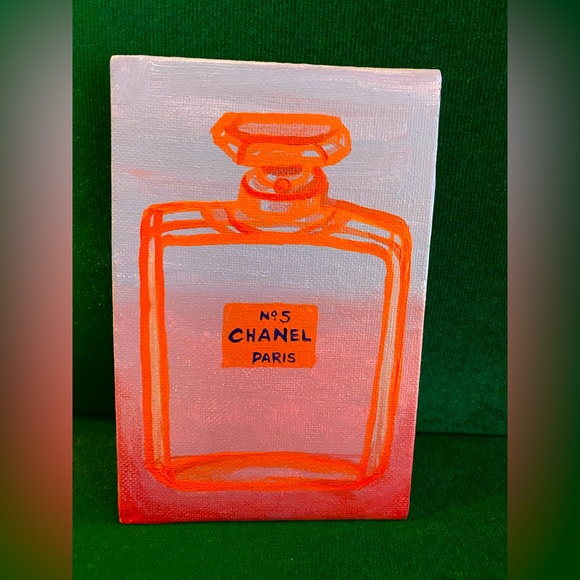 Mini Chanel Perfume Bottle Painting - Picture 1 of 1